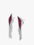 Milton & Humble Jewellery Second Hand 18ct White Gold Diamond & Ruby Drop Earrings
