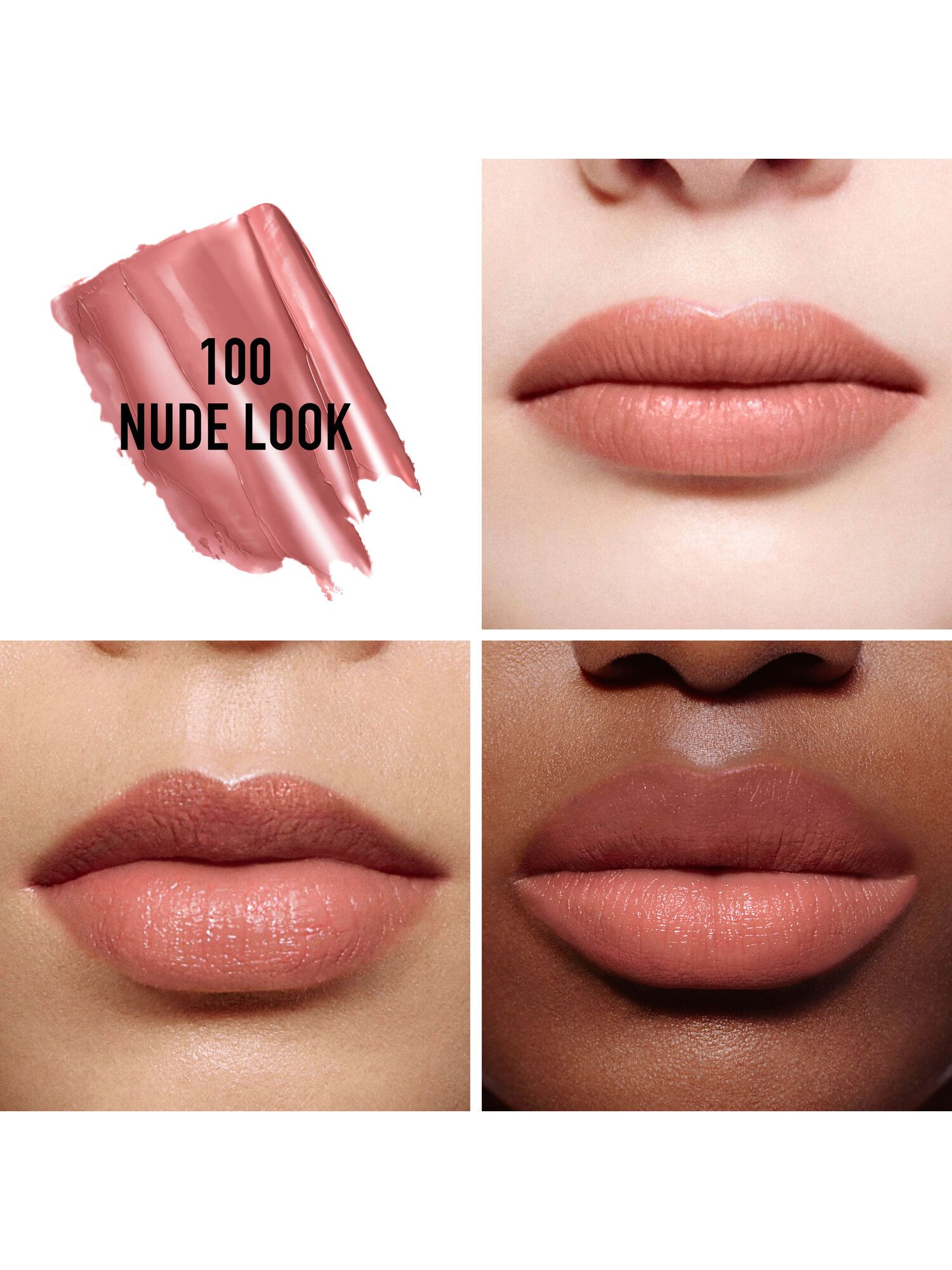 Dior Rouge Dior Coloured Lip Balm 100 Nude Look Satin At John Lewis And Partners 