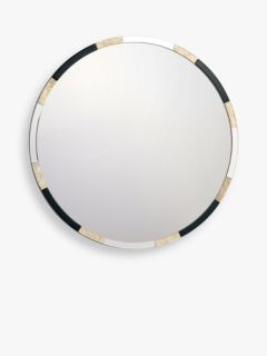Där Gadany Round Wall Mirror, 80cm, Gold/Black