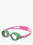 Speedo Junior Hydropure Swimming Goggles, Pink/Green