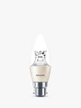Philips MASTER 25W B22 LED Dimmable Candle Bulb, Clear