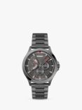 HUGO 1530247 Men's LEAP Chronograph Bracelet Strap Watch, Grey