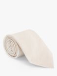 John Lewis & Partners Linen & Silk Tie, Neutral