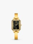 Citizen EM0982-54E Women's Silhouette Crystal Eco-Drive Bangle Strap Watch, Gold/Black