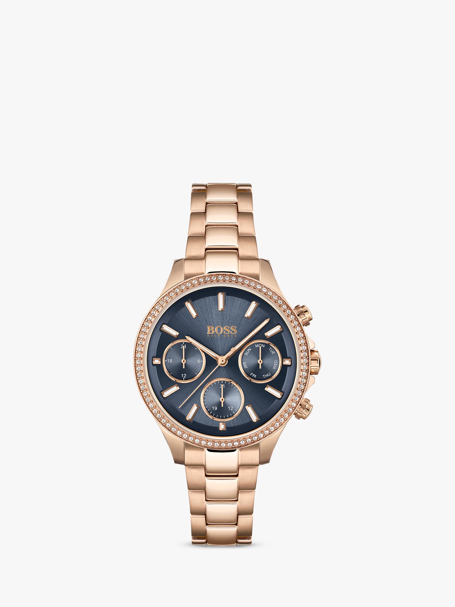 BOSS Women's Hera Chronograph Date Bracelet Strap Watch