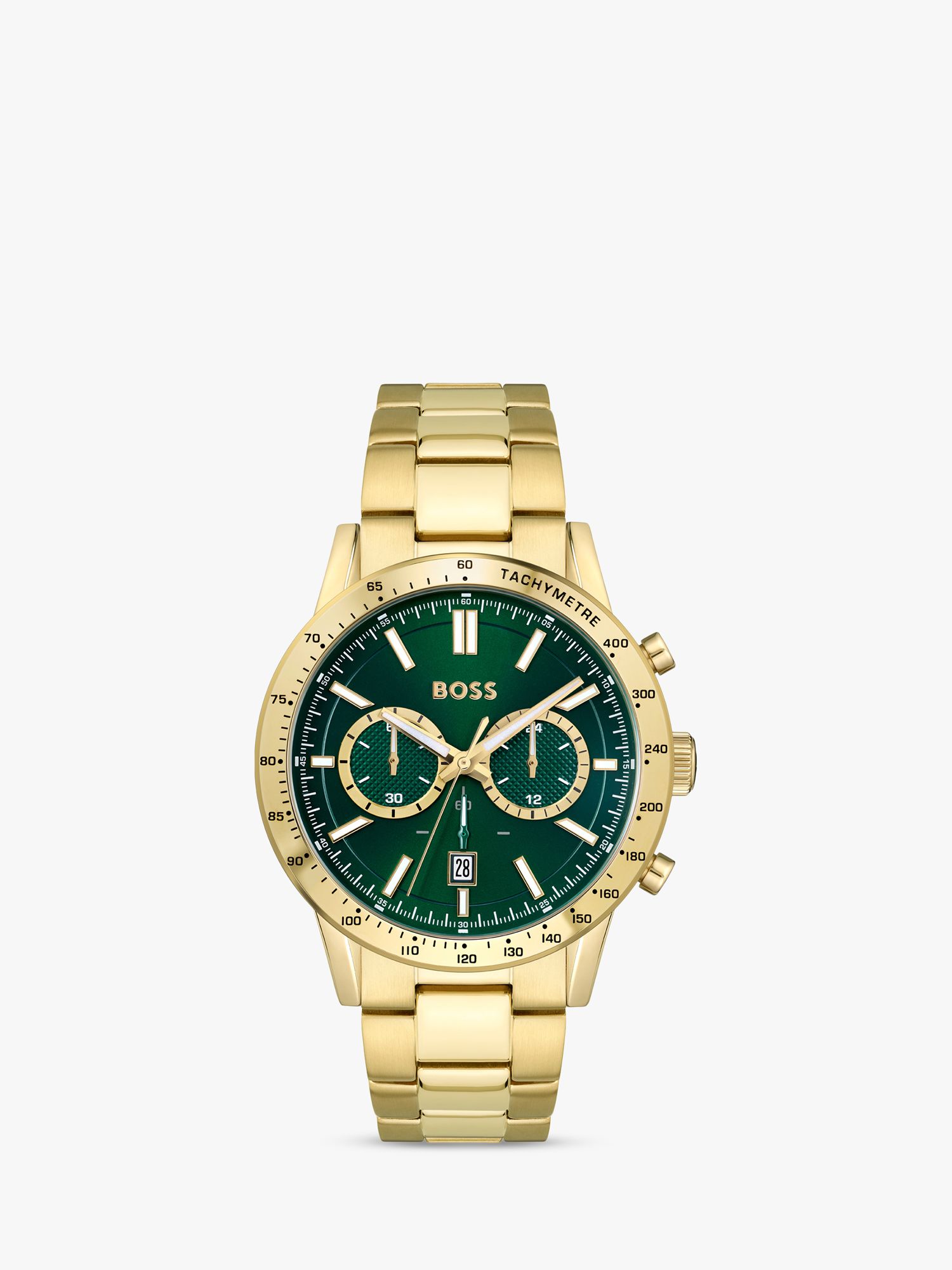 Buy BOSS Men's Allure Chronograph Date Bracelet Strap Watch Online at johnlewis.com