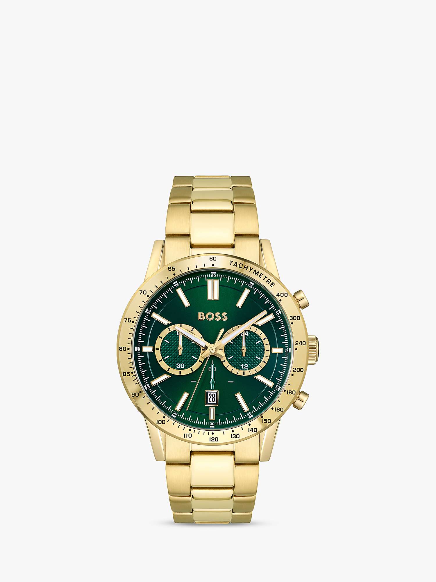 Buy BOSS Men's Allure Chronograph Date Bracelet Strap Watch Online at johnlewis.com