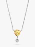 Eclectica Pre-Loved Swarovski Crystals Drop Pendant Necklace