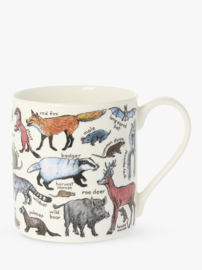 McLaggan Smith Picturemaps 'Mammals' Bone China Mug, 350ml