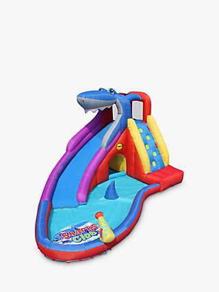 Plum Happy Hop Inflatable Shark Slide