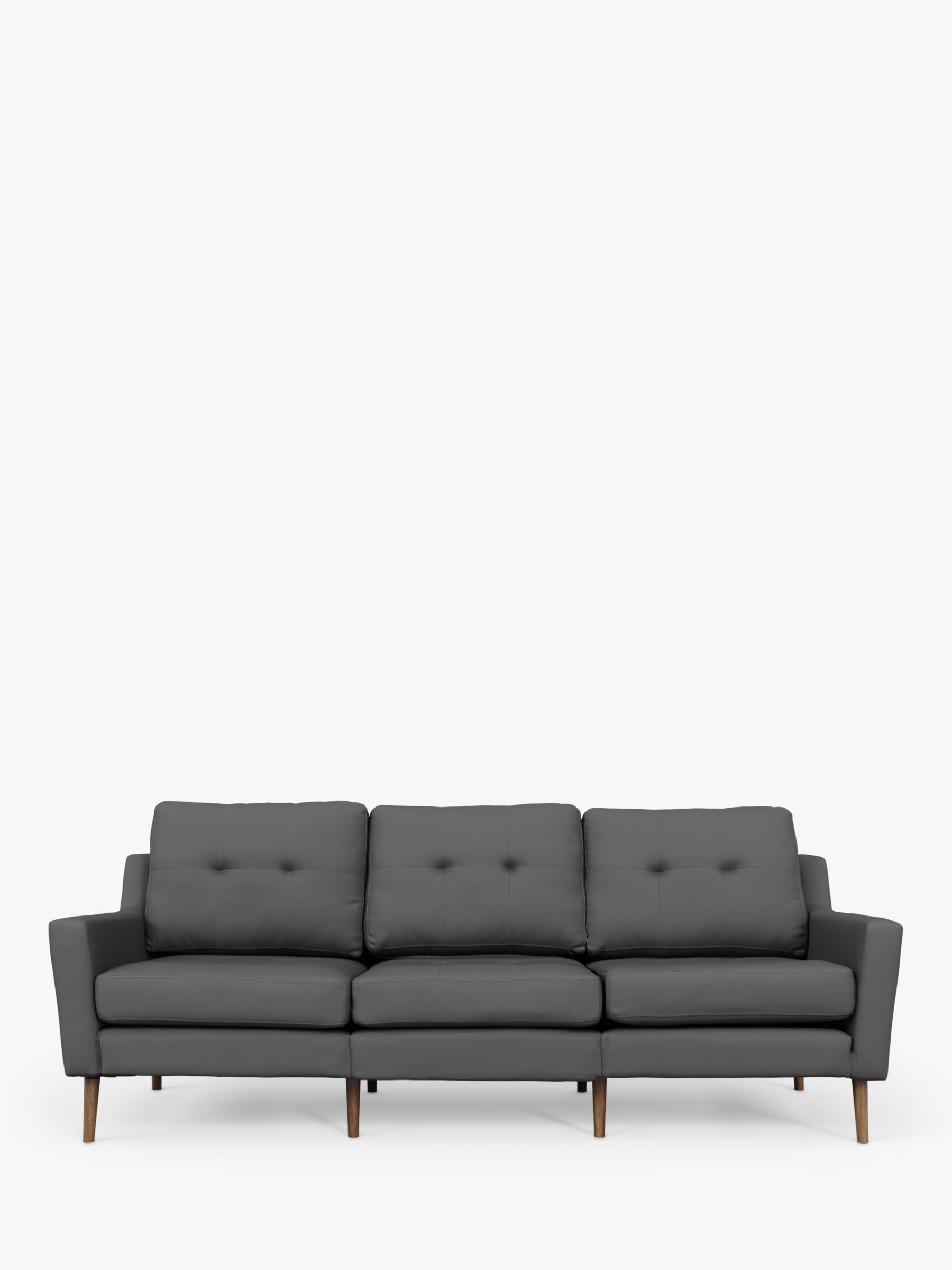Sofi 'Sofa in a Box' Large 3 Seater Sofa, Dark Leg, Charcoal Grey