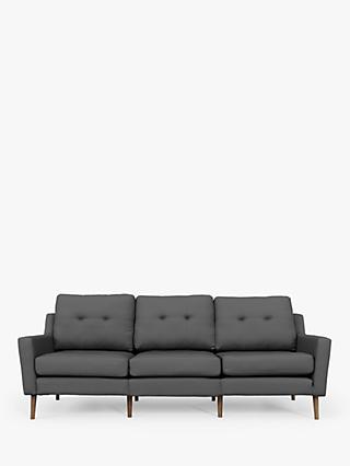Sofi Range, Sofi 'Sofa in a Box' Large 3 Seater Sofa, Dark Leg, Charcoal Grey
