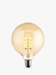Orla Kiely E27 Non-Dimmable Tinted Decorative Globe Bulb, Amber Lustre