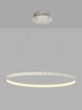 John Lewis Faceted LED Hoop Pendant Ceiling Light, White