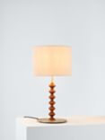 Swoon Franklin Table Lamp, Antique Brass/Walnut Stained Ash