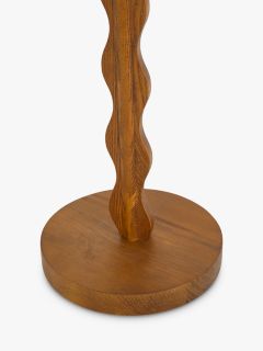 John Lewis Wiggle Wooden Floor Lamp, Walnut