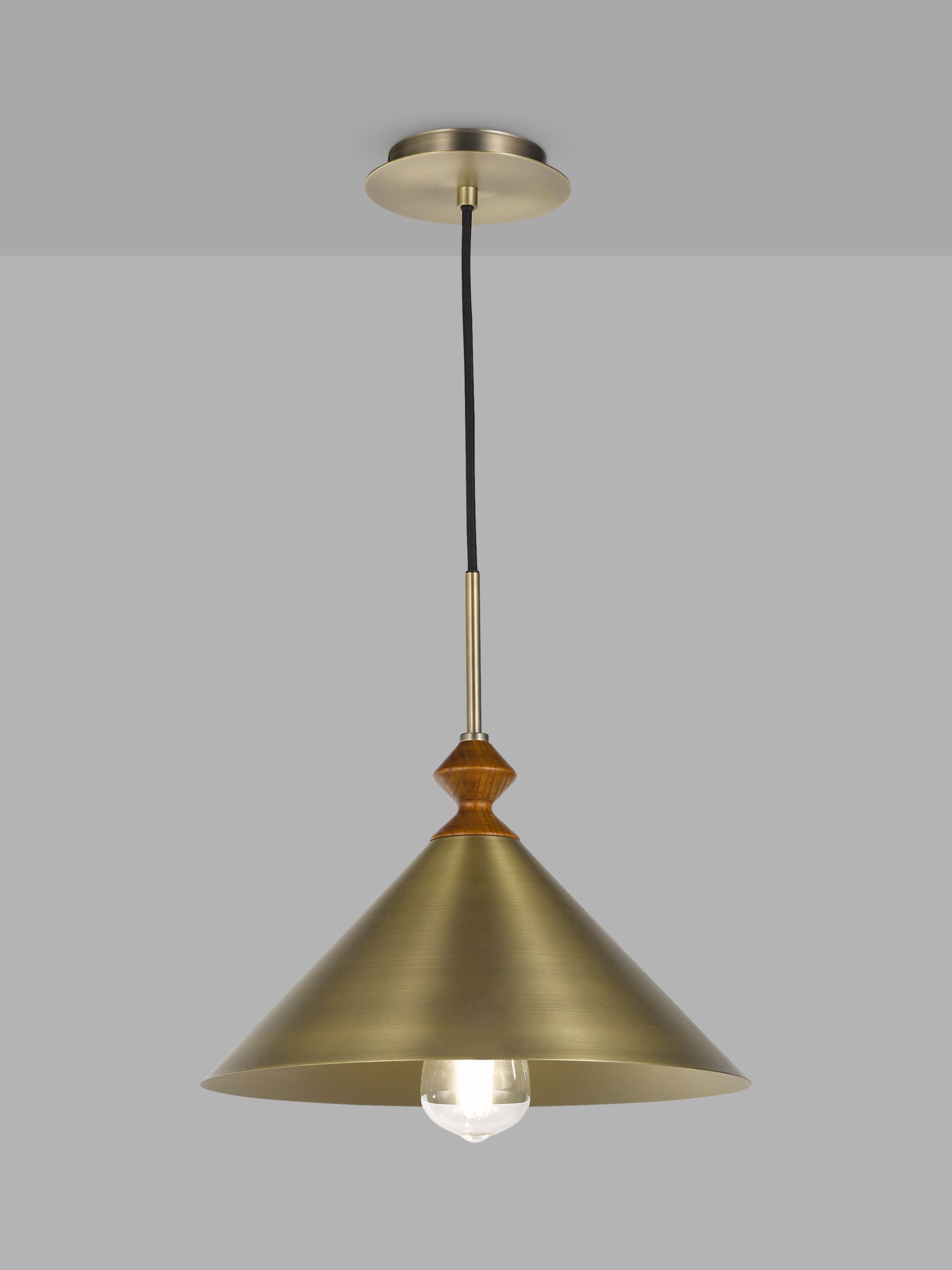 Photo of Swoon franklin ceiling light antique brass