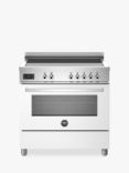 Bertazzoni Professional Series 90cm Electric Range Cooker with Induction Hob, White