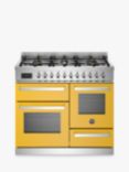 Bertazzoni Professional Series XG 100cm Dual Fuel Range Cooker, Yellow