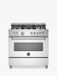 Bertazzoni Master Series 90cm Dual Fuel Range Cooker, Stainless Steel