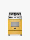 Bertazzoni Professional Series 60cm Dual Fuel Range Cooker, Yellow