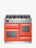 Bertazzoni Professional Series XG 100cm Dual Fuel Range Cooker, Orange