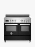 Bertazzoni Professional Series 100cm Electric Range Cooker with Induction Hob, Black