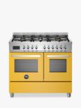 Bertazzoni Professional Series 100cm Dual Fuel Range Cooker, Yellow