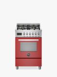 Bertazzoni Professional Series 60cm Dual Fuel Range Cooker, Red