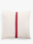 John Lewis Iso Stripe Cushion, Garnet