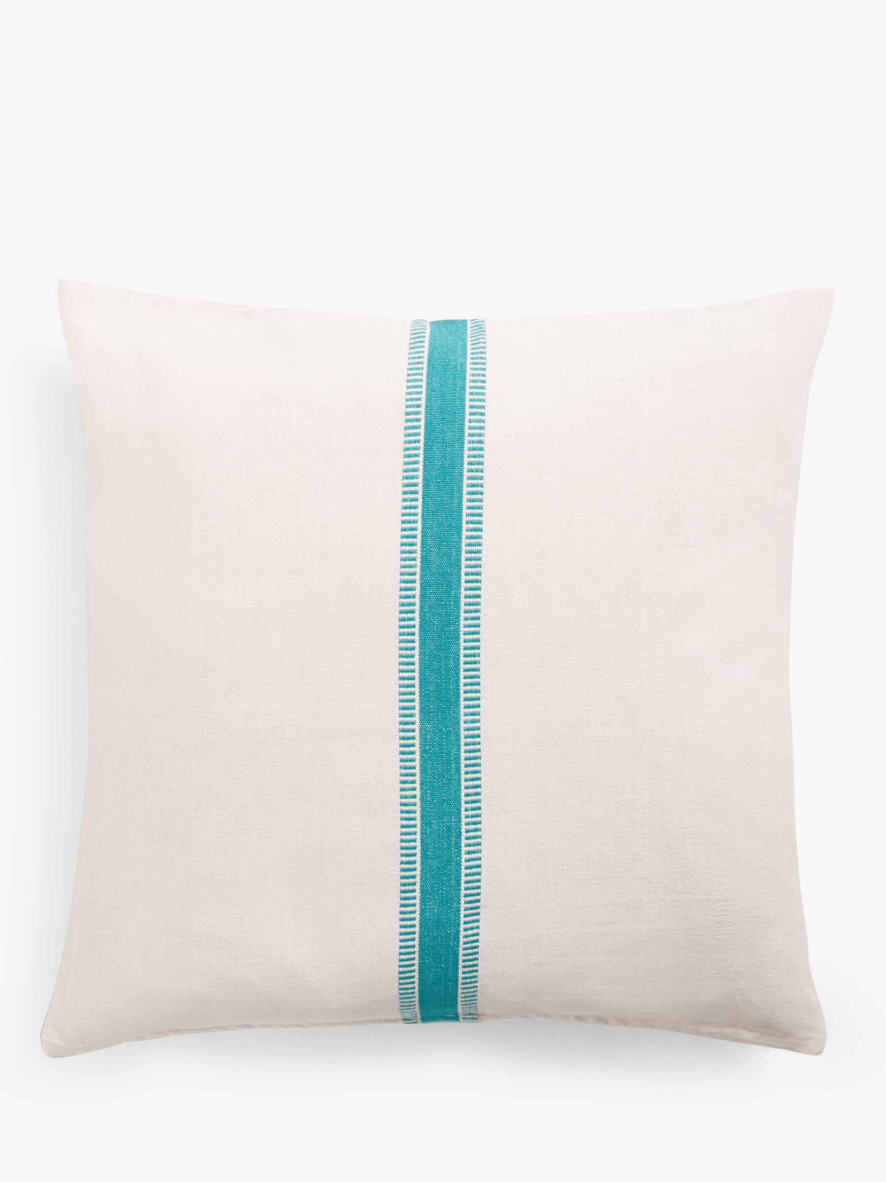 John Lewis Iso Stripe Cushion, Aegean