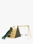 Plum Wooden Climbing Pyramid & Swings