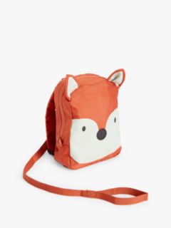 John Lewis Toddler Harness Backpack, Orange Fox
