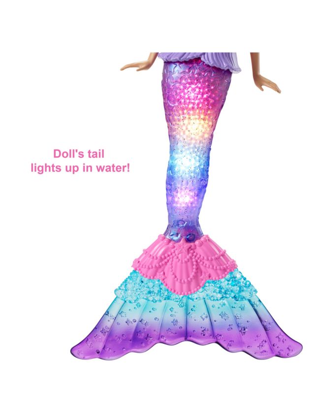 Mermaid doll that lights clearance up