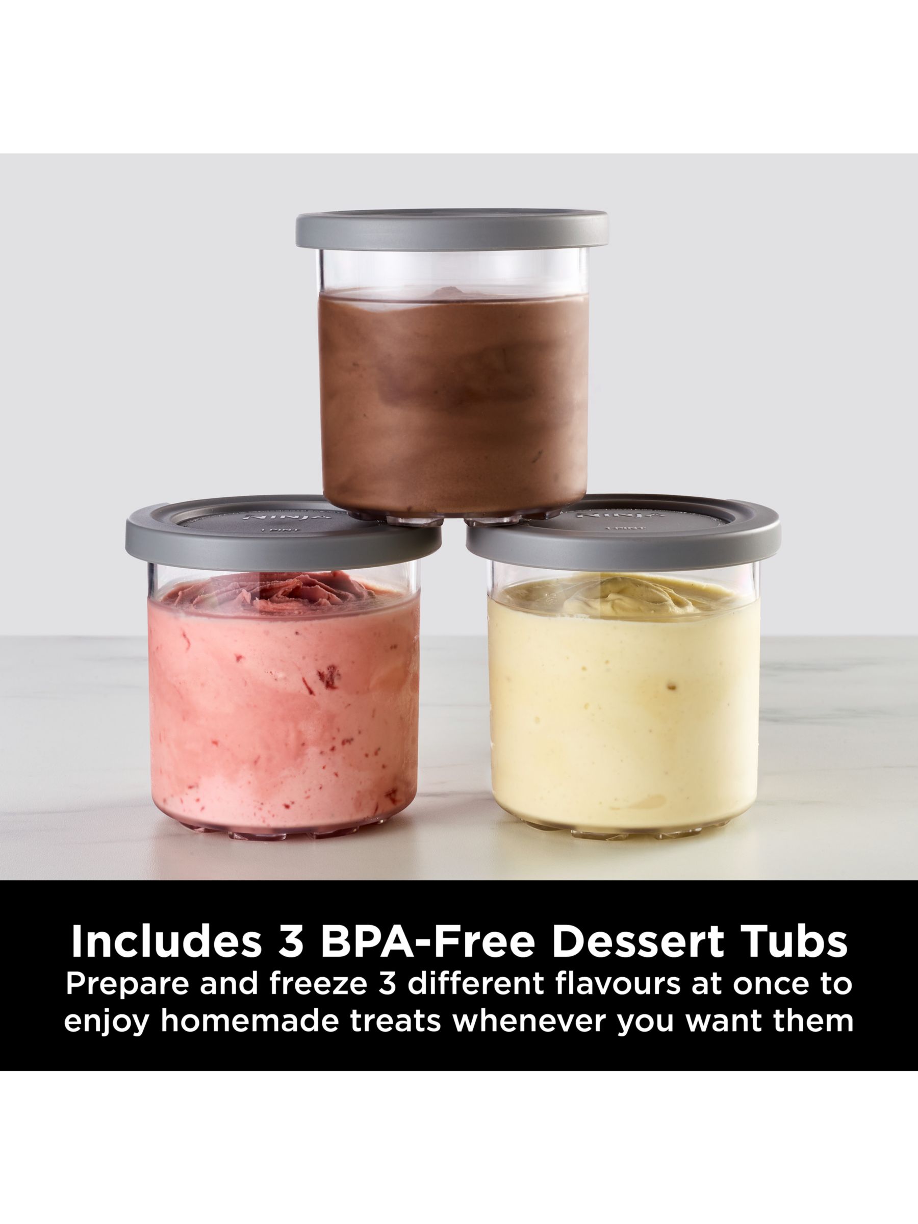 Ninja CREAMi Ice Cream & Frozen Dessert Maker (5 Tub Bundle)