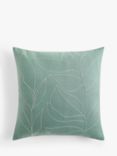 John Lewis ANYDAY Linear Leaf Linen Blend Cushion
