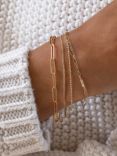 Leah Alexandra Hailey Chain Bracelet, Gold
