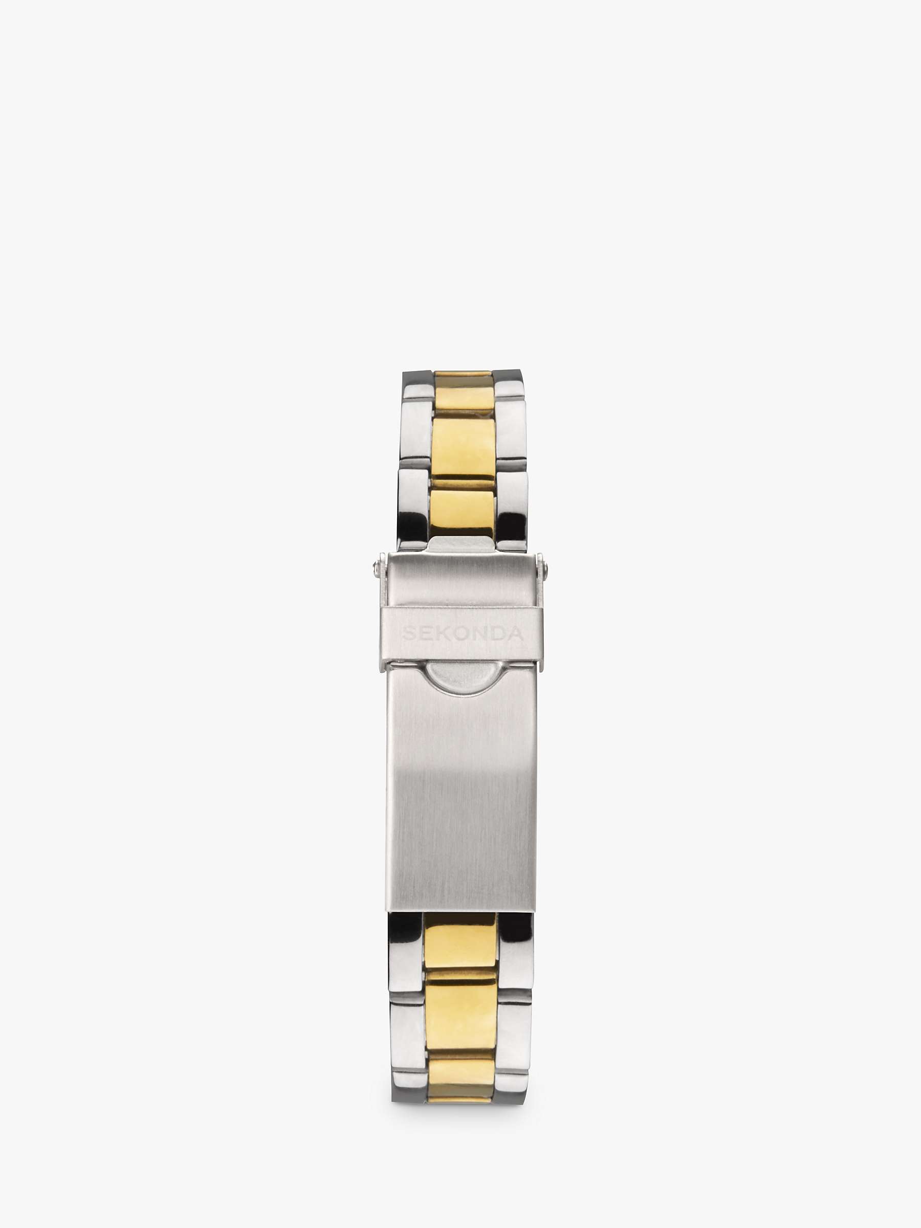 Buy Sekonda 40295.27 Women's Two-Tone Crystal Bracelet Strap Watch, Silver/Gold/Green Online at johnlewis.com
