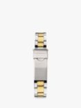 Sekonda 40295.27 Women's Two-Tone Crystal Bracelet Strap Watch, Silver/Gold/Green