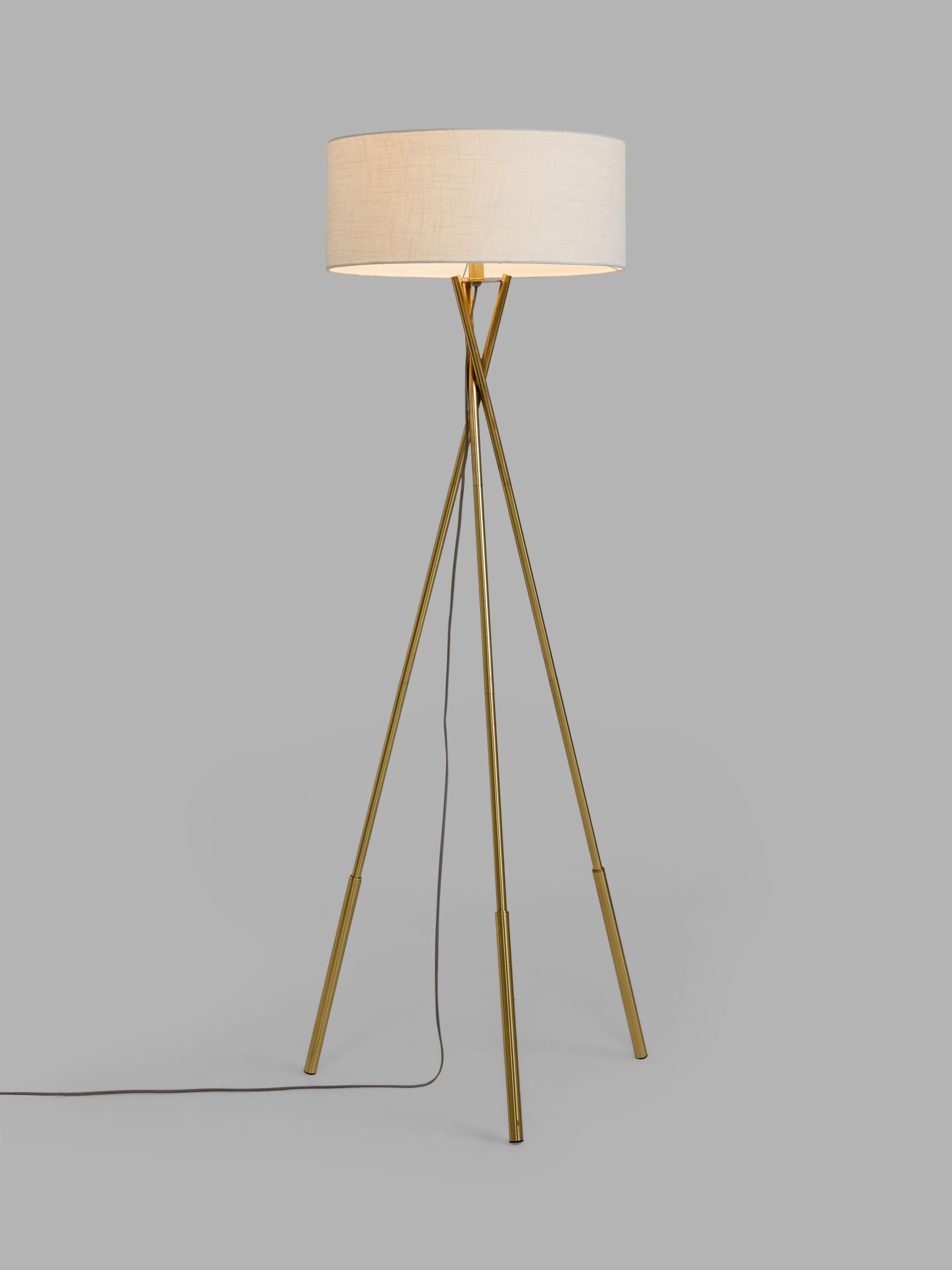John Lewis Dome Floor Lamp, Brass