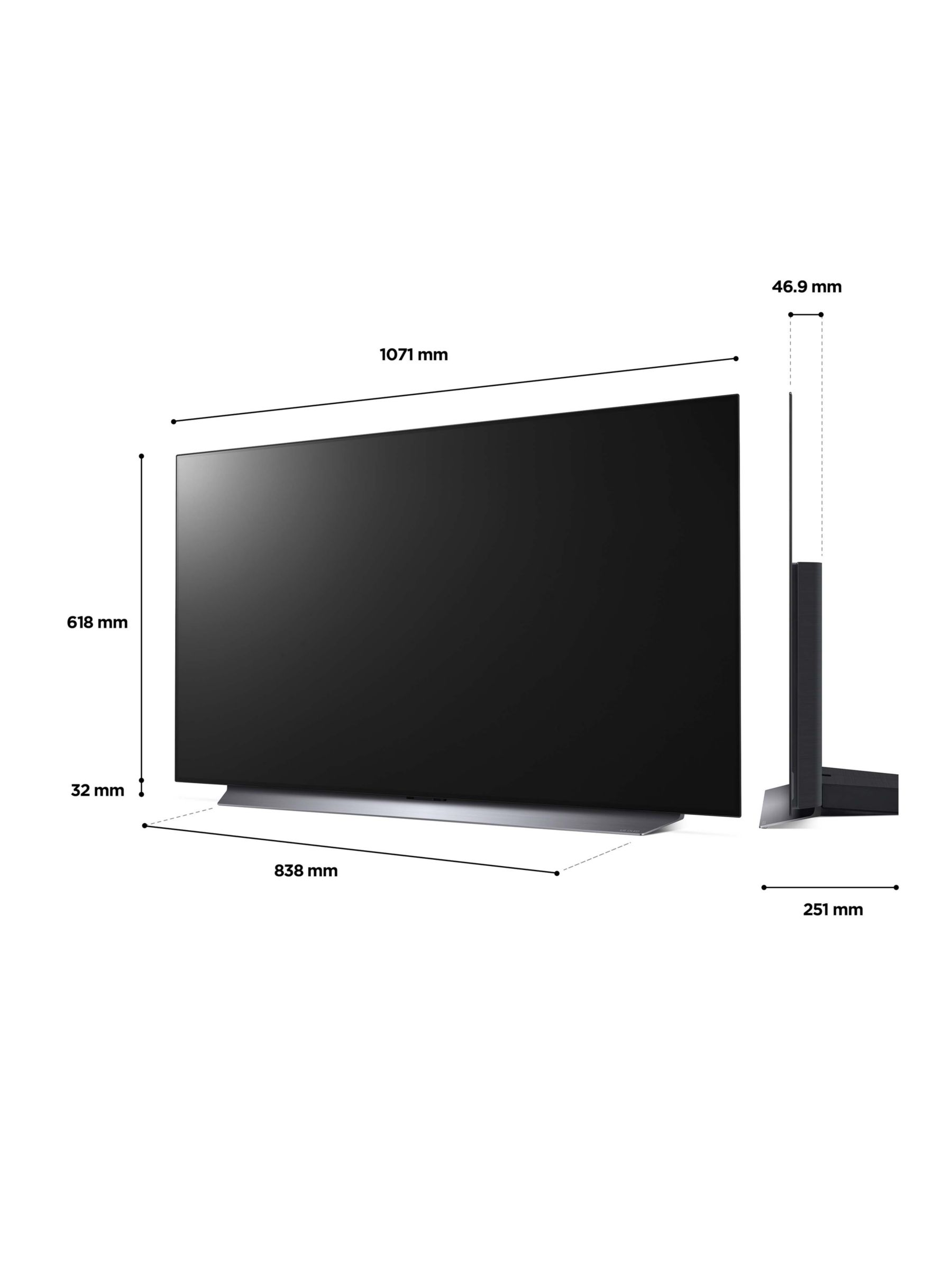 LG 4K OLED Smart TV 48 inch Series C2, a9 Gen5 4K Processor, G