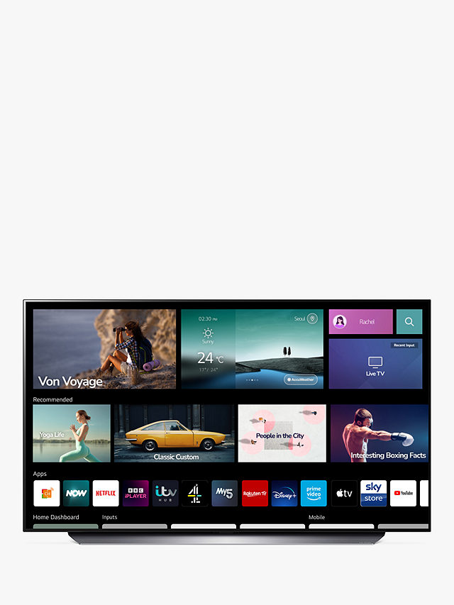 LG OLED48C24LA (2022) OLED HDR 4K Ultra HD Smart TV, 48 inch with Freeview HD/Freesat HD & Dolby Atmos, Dark Titan Silver