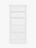 Laura Ashley Ashwell Tall 5 Drawer Chest, White