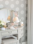 Laura Ashley Clifton Dressing Table and Stool Set, Grey