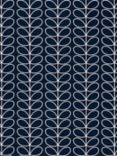 Orla Kiely Linear Stem Made to Measure Curtains or Roman Blind, Whale Blue