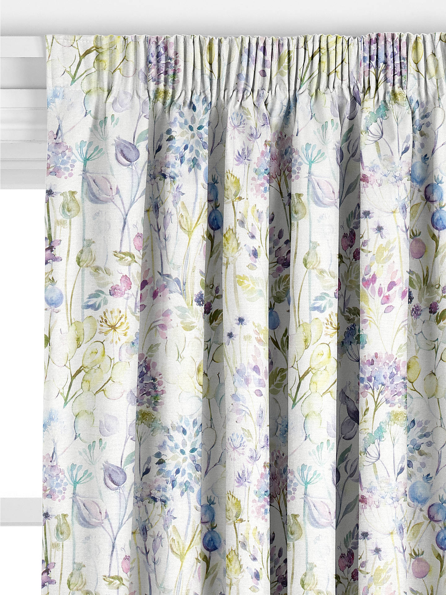 Voyage Country Hedgerow Made to Measure Curtains, Violet/Lilac Cream