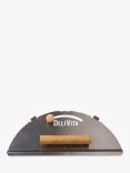 DeliVita Stainless Steel Pizza Oven Door with Beech Wood Handle