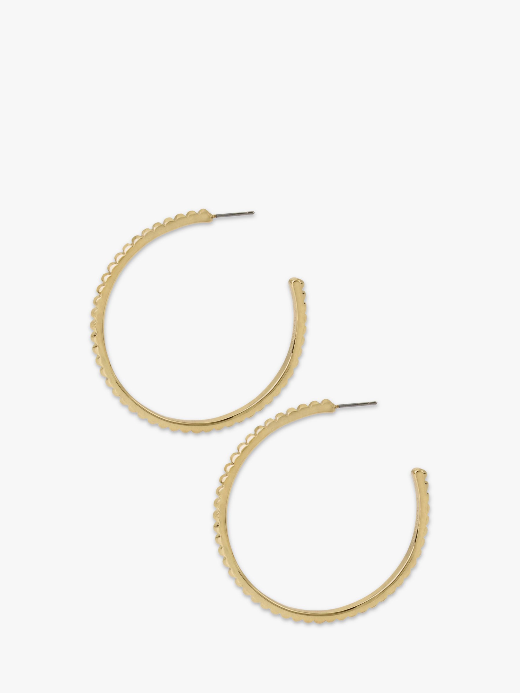 AllSaints Studded Hoop Earrings, Gold