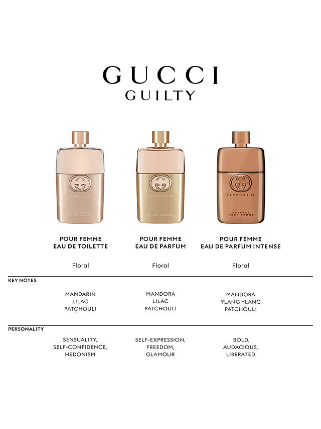 voorzetsel Array hypotheek Gucci Guilty Eau de Parfum Intense For Her, 30ml at John Lewis & Partners