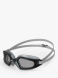 Speedo Hydropulse Mirror Adult Swimming Goggles, White/Elephant